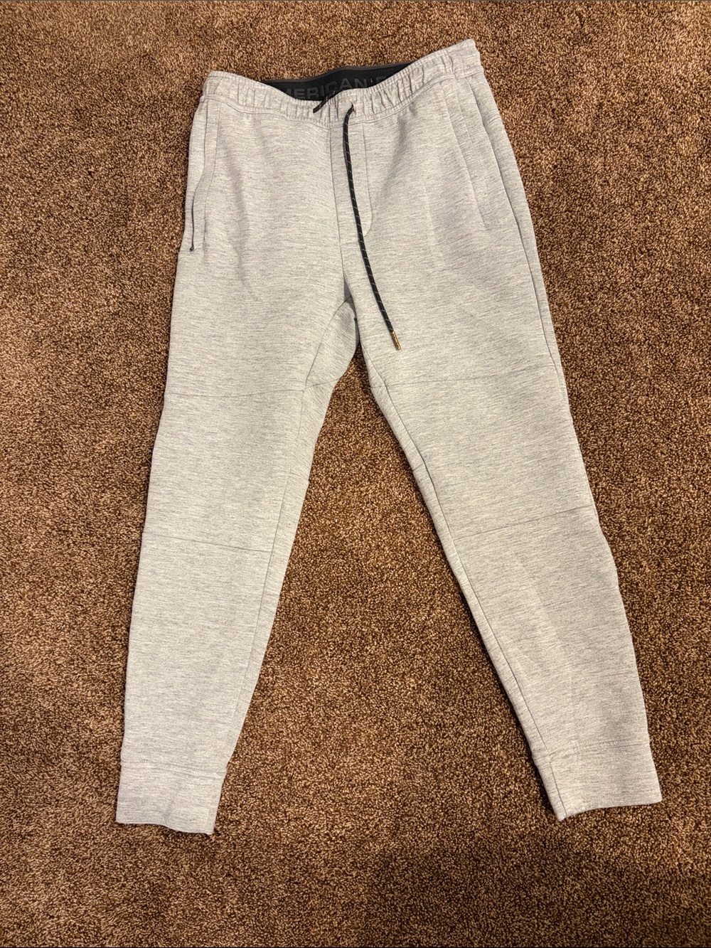 American Eagle Outfitters Men's Heather Gray Jogger Sweatpants